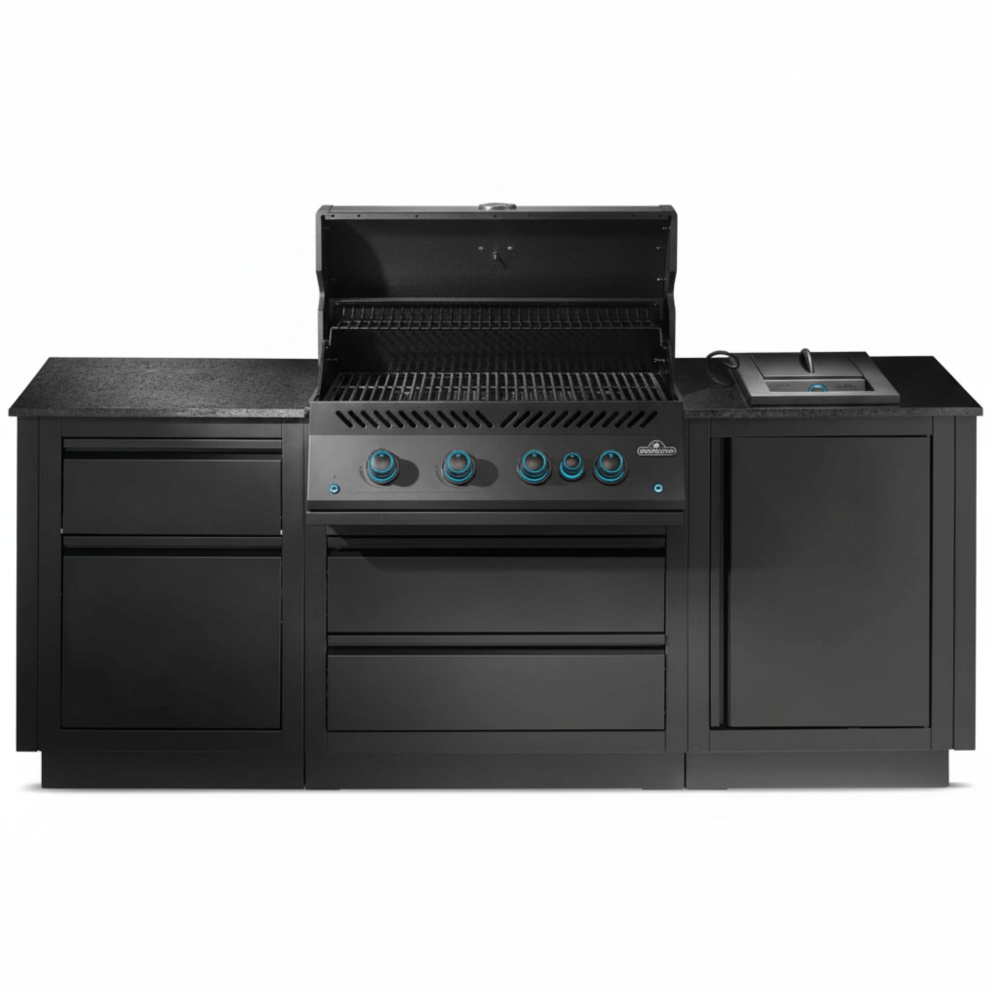 Patio Outdoor Kitchen - Patio Elegance OASIS™ 300 with Built-in 700 Series 32" Gas Grill